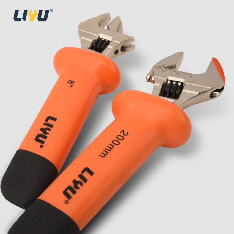 Insulating Large Opening Adjustable Wrench Multifunctional High-voltage Resistant 1000V Wrench Tool 200mm price