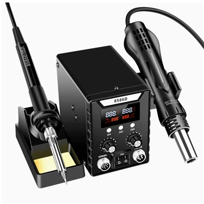 2-in-1 Digital Hot Air Rework & สถานีบัดกรี