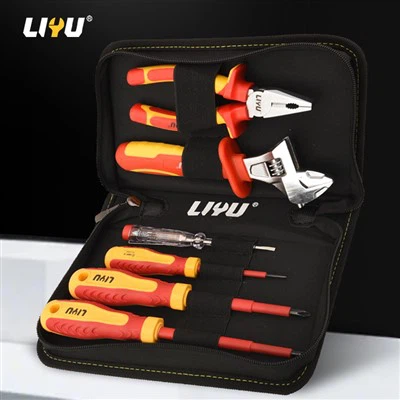 ชุดเครื่องมือฉนวน ชุดประแจเปิดแรงดันสูง- 1000V คีม ไขควง ชุด 6 ชิ้น