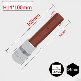 ดอกบ๊อกซ์ HEX 1/2" 14MM L100MM